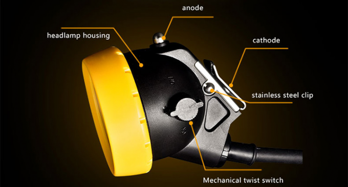 गोल्डन फ्यूचर IP68 विस्फोट-सबूत रिचार्जेबल एलईडी खनन लैंप 5
