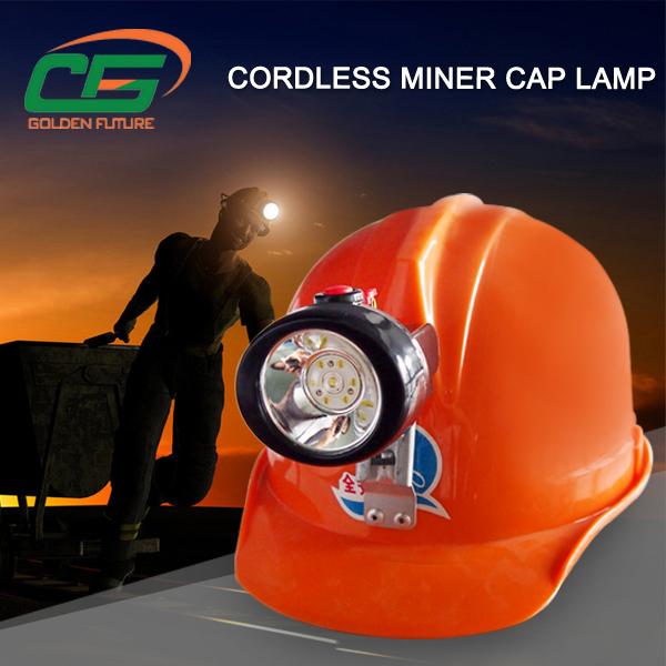 विस्फोट प्रूफ माइनिंग हेड लाइट, पोर्टेबल KL2.5LM LED कैप लैंप 360° रोशनी के साथ 4