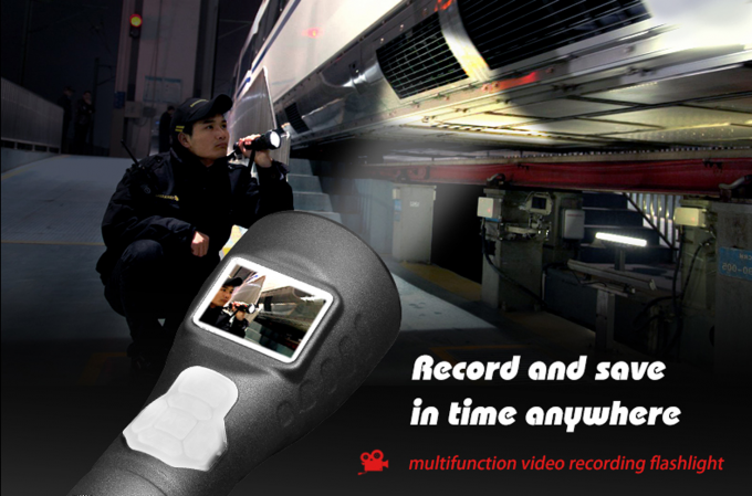 रेलवे सुरक्षा निरीक्षण के लिए डिस्प्ले और डीवीआर के साथ मल्टीफंक्शनल एलईडी फ्लैशलाइट 6