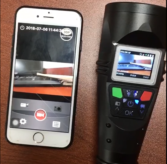 रेलवे वीडियो निगरानी के लिए जीपीएस और वाईफाई के साथ हाई टेक रिचार्जेबल एलईडी फ्लैशलाइट 7