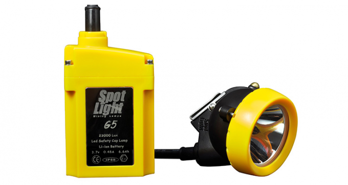 भूमिगत उपयोग के लिए उच्च तीव्रता 20000 लक्स एलईडी माइनर टॉर्च 4