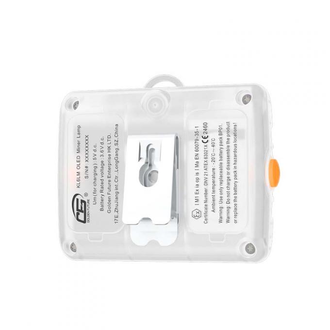 KL6LM विस्फोट प्रूफ माइनिंग हेडलैंप ATEX स्वीकृत 15000 लक्स LED कॉर्डलेस डिज़ाइन 3