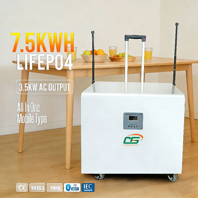 बीएच-7.5KWH ऑल इन वन पोर्टेबल पावर स्टेशन बैटरी स्टोरेज सिस्टम 7.5 kWh 51.2v 3.6Kw लाइफपीओ4 बैटरी
