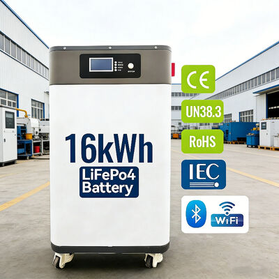 16KWh LiFePO4 स्प्लिट ग्रेड ए बैटरी NK006 51.2V 314Ah 10KW इन्वर्टर सोलर पावर होम एनर्जी स्टोरेज स्मार्ट BMS के साथ