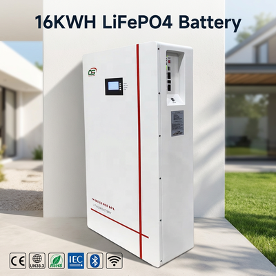 BG02 10kWh 51.2V LiFePO4 सौर बैटरी भंडारण पैक∙ स्मार्ट बीएमएस प्रणाली∙ अल्ट्रा-लॉन्ग साइकिल दीवार पर घुड़सवार घर ऊर्जा भंडारण