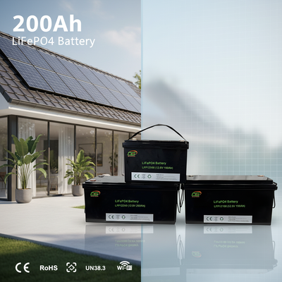 12.8V 150Ah LiFePO4 स्टोरेज बैटरी डीप साइकल लाइफ लिथियम बैटरी विमोचनीय घरों के लिए बीएमएस सुरक्षा के साथ