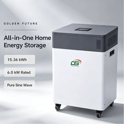 घर बैकअप पावर के लिए एनर्जी स्टोरेज बैटरी के साथ होलसेल 6kW 51.2V 300Ah LiFePO4 ऑल-इन-वन हाइब्रिड सोलर इन्वर्टर